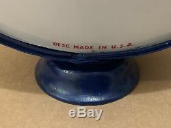 Vintage Esso Gas Pump Globe Light Glass Lens Service Station Garage Tiger Extra