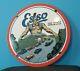 Vintage Esso Gasoline Porcelain Gas Motor Oil Service Station Pump Plate Ad Sign