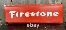 Vintage FIRESTONE Molded Plastic Advertising Gas Service Station Sign