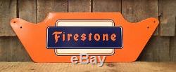 Vintage FIRESTONE TIRES Advertising Display Auto Gas Service Station Sign