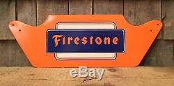 Vintage FIRESTONE TIRES Advertising Display Auto Gas Service Station Sign