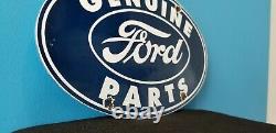 Vintage Ford Automobile Porcelain Gas Auto Service Station Parts Plate Sign