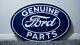 Vintage Ford Parts Porcelain Sign Gas Oil Metal Service Station Rare Pump Oval