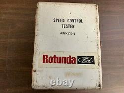 Vintage Ford Rotunda Speed Control Tester Metal Case Are-22015 Display Tool 1219