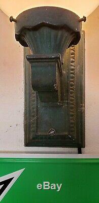 Vintage Gas Oil Service Filling Station Sinclair Metal Sconce And Globe
