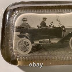 Vintage Glass Oil Gas Early Advertising Graphic Automobilia Service Station