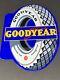 Vintage Goodyear Tires Service Station 12 Baked Metal Advertising Gas Oil Sign