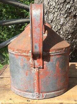 Vintage IMPERIAL Motor Oil Tank Can Co. Oiler Gas Service Station Sign Canister