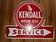 Vintage Kendall Motor Oil Service Arrow Metal Gas Station Advertising Sign