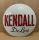 Vintage Kendall De Luxe Gas Pump Globe Light Glass Lens Service Station Garage