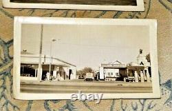 Vintage Lot Of 3 Real Photos Lodi Cal Service Gas Station Opening Gas Pumps 1939