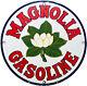 Vintage Magnolia Gasoline Porcelain Sign Gas Station Pump Motor Oil Service
