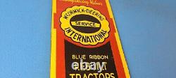 Vintage Mccormick Deering Porcelain International Service Station Gas Oil Sign