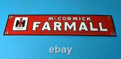 Vintage Mccormick Farmall Porcelain International Service Station Gas Oil Sign