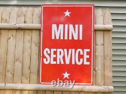 Vintage Mini Service Gas Station Metal Sign