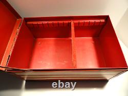 Vintage Mobile Gas Oil Service Station Customer Service Record Metal Box