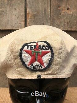 Vintage Original TEXACO Gas Service Station Driver Uniform Attendant Hat Cap