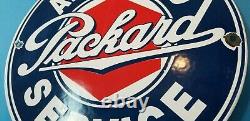 Vintage Packard Porcelain Gas Service Station Automobile Dealership Sales Sign
