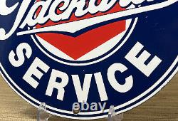 Vintage Packard Porcelain Service Sign Gas Station Pump Motor Oil Dealership