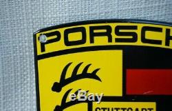 Vintage Porsche Service Porcelain Sign Gas Service Station Oil Dealership Rare