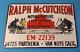 Vintage Ralph Mccutcheon Porcelain Horse Livestock Gas Service Station Pump Sign