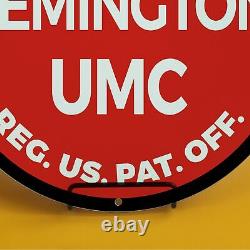 Vintage Remington Umc Reg Us Pat Off Porcelain Gas Oil Service Station Pump Sign