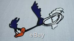 Vintage Road Runner Metal Gasoline Sign Gas Station Service Plymouth Looney Tune