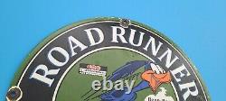 Vintage Road Runner Mopar Porcelain Gas Chrysler Plymouth Service Station Sign