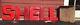 Vintage Shell Gas & Oil Service Station Reflective Letters Sign W Original Box