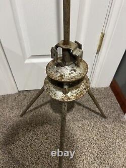 Vintage Service Station Flag Stands Holders Gas And Oil