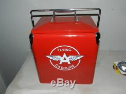 Vintage Style Flying A Gasoline Cooler- Metal- Vintage Service Station- Gas Pump