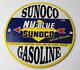 Vintage Sunoco Gasoline Sign Gas Service Station Pump Plate Porcelain Sign