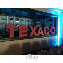 Vintage TEXACO Service Gas Station Sign for mancave hot rod sbc ford mustang fan