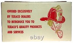 Vintage Texaco Gas Service Station Fire Chief Fireman's Helmet Hat withBox Works
