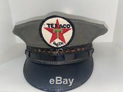 Vintage Texaco Oil Gas Service Station Attendant Hat Uniform Cap all Original