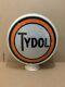 Vintage Tydol Gas Pump Globe Light Glass Lens Service Station Garage Veedol Oil