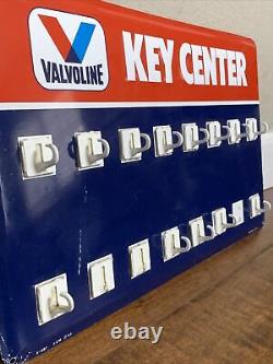 Vintage Valvoline Motor Oil Key Center Service Station Metal Sign Gas Used