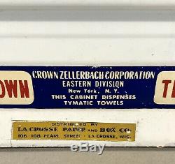 Vtg 1950's Tymatic Industrial Gas Service Station Paper Towel Holder Dispenser