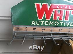 Vtg Whitaker Display Sign Rack Service Gas Station Automotive Cable Service