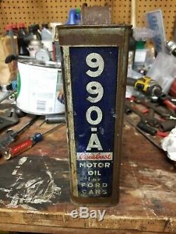 1 Gallon Socony Standard Service Motor Oil Can Station Ford 909a Parabase