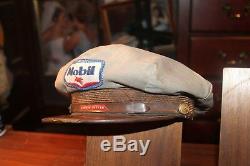 1950 Mobil Oil Service De Gaz De Remplissage Préposé Uniforme Unitog Hat