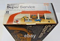 1981 Tomy Pocket Car Station-service Texaco Super Service Playset NRFB NOS