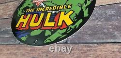 Affiche de pompe à essence Superhéros Hulk Vintage en porcelaine pour station-service Conoco
