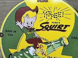 Affiche en porcelaine Vintage Drink Squirt Soda Pop pour Pompe à Essence de Station-Service de Gaz et Huile de Moteur