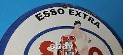 Ancienne Esso Essence Essence Essence Essence Essence Station De Service Extra Plaque De Pompe