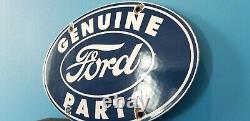 Ancienne Ford Automobile Porcelaine Gaz Auto Station De Service Pièces Panneau De Plaque