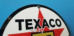 Ancienne Plaque De Pompe Texaco Essence Porcelaine Essence Texas Station De Service