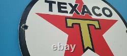 Ancienne Plaque De Pompe Texaco Essence Porcelaine Essence Texas Station De Service
