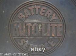 Autolite Battery Service Box Gas Station Repair Shop Outil Publicité Acide De L'eau