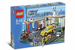 Brand New Lego City 7993 Service Station-service Station-service Ville Moto Octan Red
